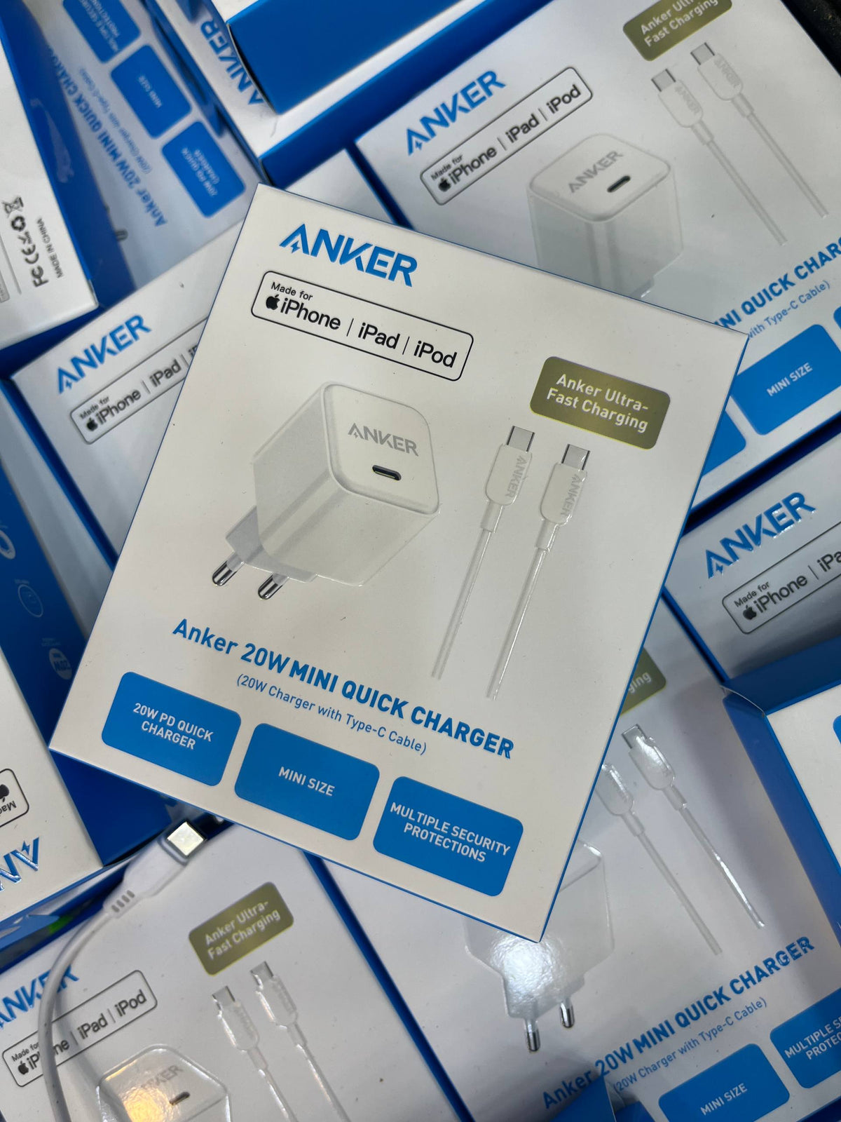 Chargeur anker 35w+cable c-c